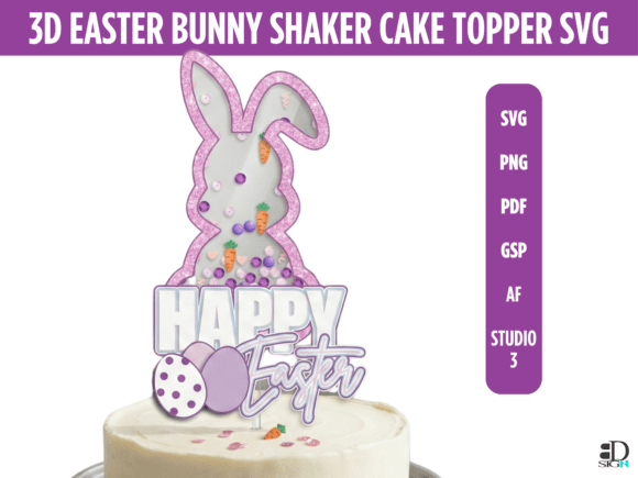 3D Easter Bunny SVG: A Dynamic Design for Festive Branding