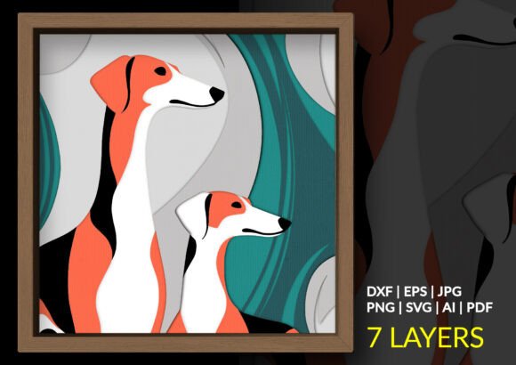 3D Greyhound Dog SVG for Shadow Boxes: A Sellerβs Review