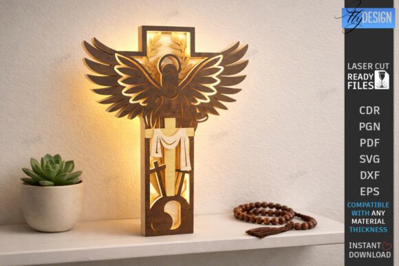 3D Layered Easter Decor for Laser Cutting in Spring Campaigns