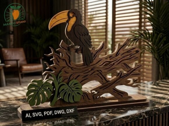 3D Layered Toucan Laser Cut File: A Designer’s Real-World Review for Laser Cutting & Home Decor Projects