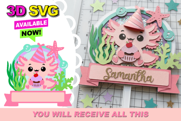 Axolotl Birthday Shaker 3D Cake Topper: A Designer’s Honest Review for Real Embroidery Use