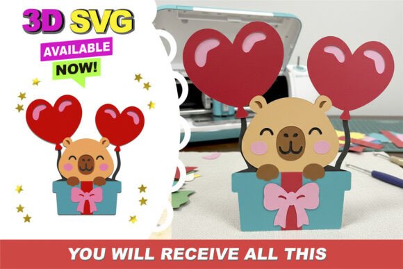 Capybara Gift Box 3D SVG Review: Cute Charm Meets Practical Embroidery