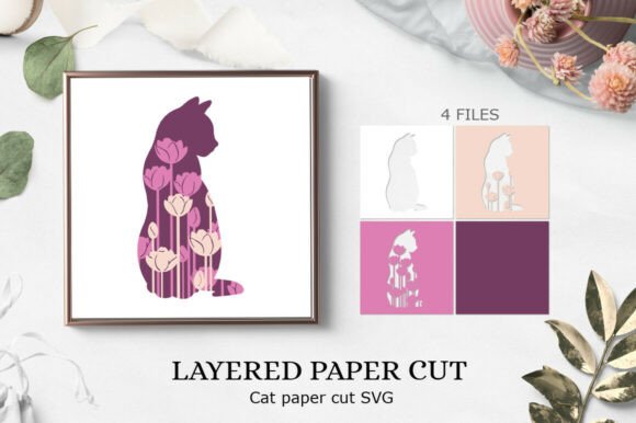 Cat Paper Cricut Design: A 3D SVG for Creative Blog & Editorial Visuals