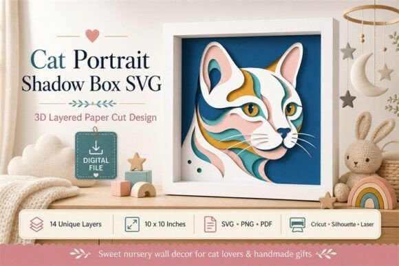 Cat Portrait Shadow Box Svg: A Designer’s Real-World Review