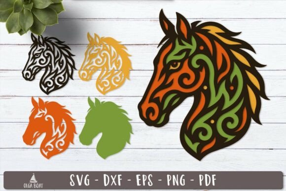 Evaluating the 3D Tribal Horse Head Layered SVG Design for Local Business Branding