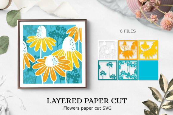 Floral Elegance Meets Craftsmanship: A Crafter’s Review of the Flower Layered Paper Cut SVG Design for 3D Shadow Boxes