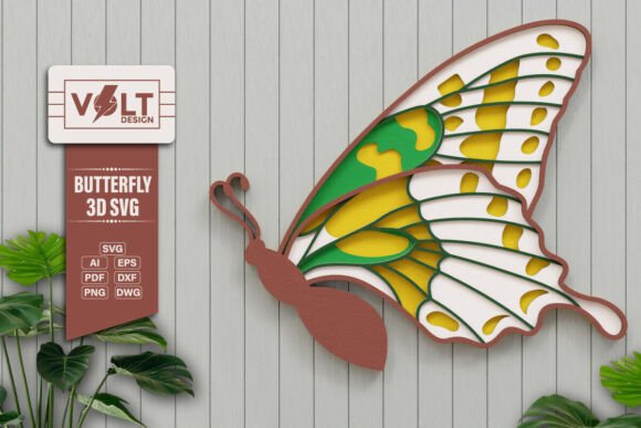 h1Cute Butterfly 3D SVG Multilayered File Review for Real Embroidery Projects/h1