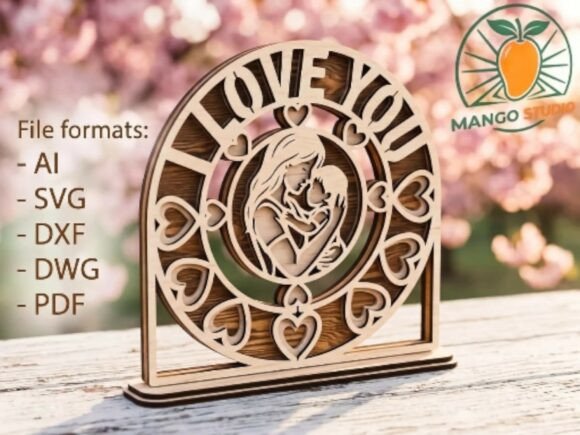 Mother and Child 3D Layered Laser Cut: A Heartfelt Design for Mother’s Day Campaigns