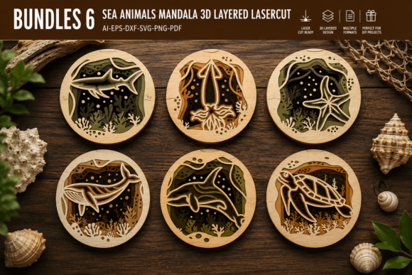 Sea Animals Mandala 3D Layered BUNDLES: A Designer’s Honest Take for Real Embroidery Use