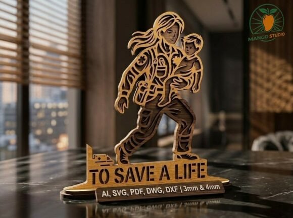To Save a Life – 3D Laser SVG for Celebratory Branding
