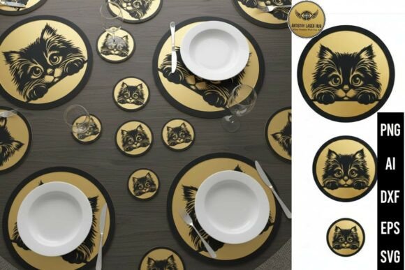 Ultimate 3D Layered Cat SVG Bundle 2-La: Graphics for Laser Engraving & Blog Design