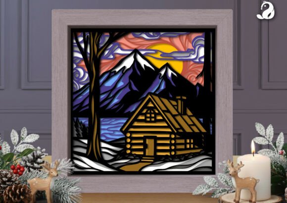 Winter Log Cabin 3D Layered Papercut: A Designer’s Honest Review for Real Embroidery Use