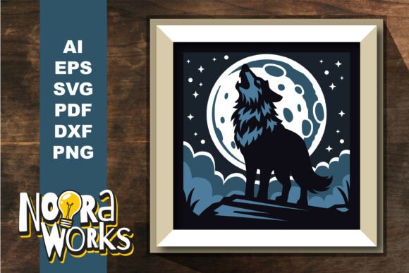 Wolf and Moon 3D Shadow Box SVG: A Brand Designer’s Review for Marketing & Visual Storytelling
